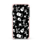 Spooky Illustrations Apple iPhone Xs Max Impact Case Pink Edge on Black Phone
