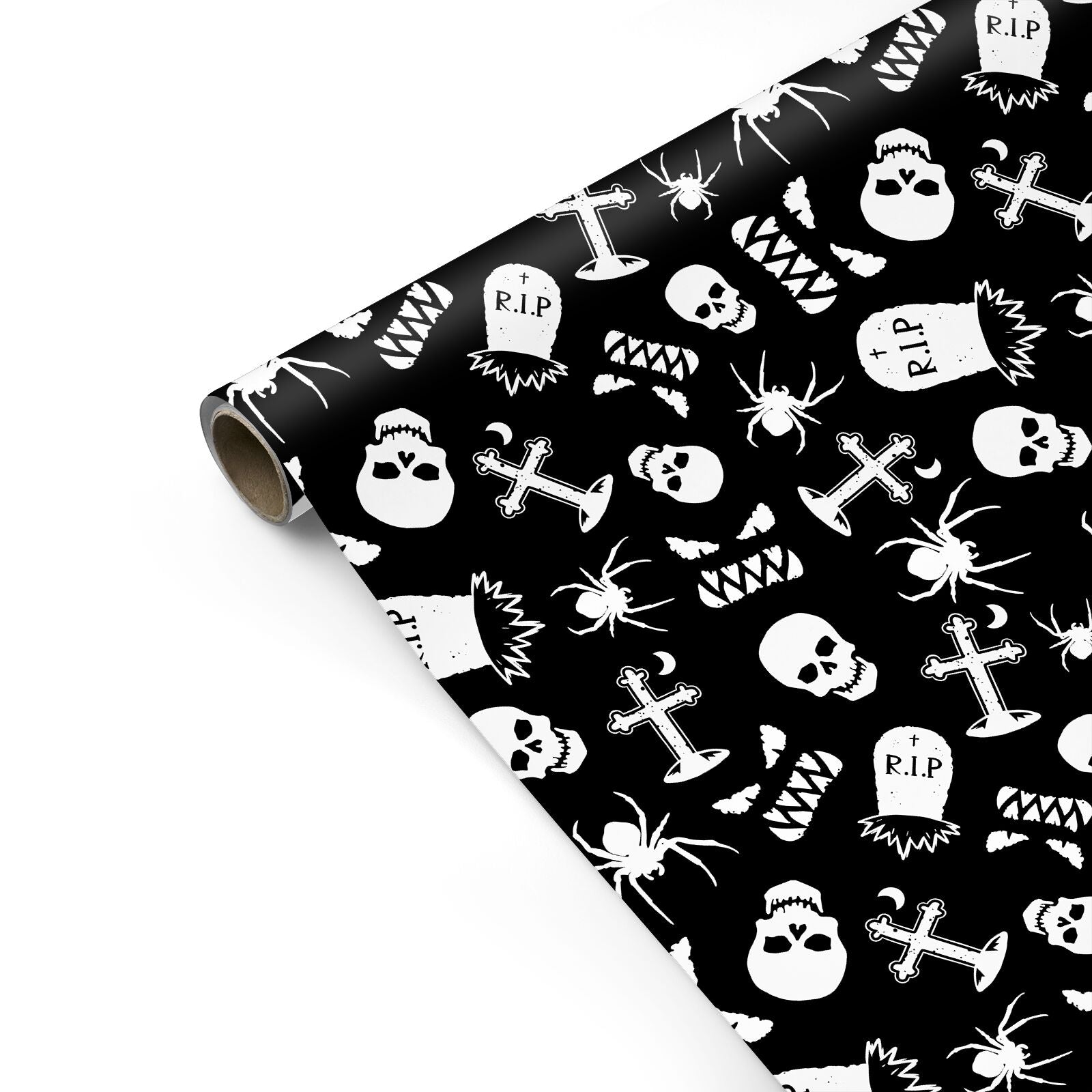Spooky Illustrations Personalised Gift Wrap