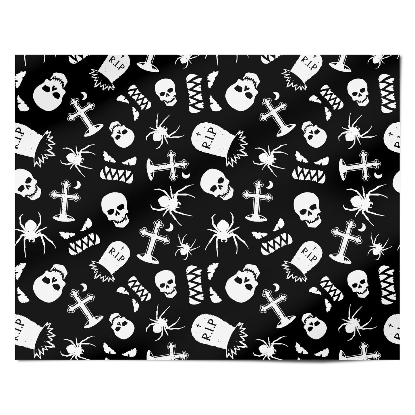 Spooky Illustrations Personalised Wrapping Paper Alternative