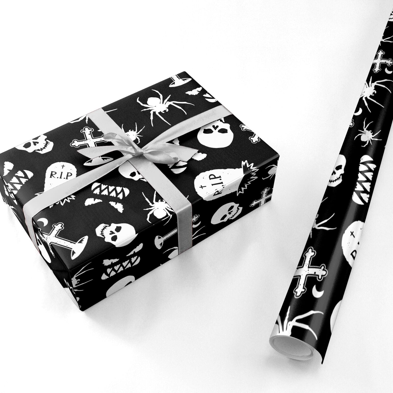 Spooky Illustrations Personalised Wrapping Paper