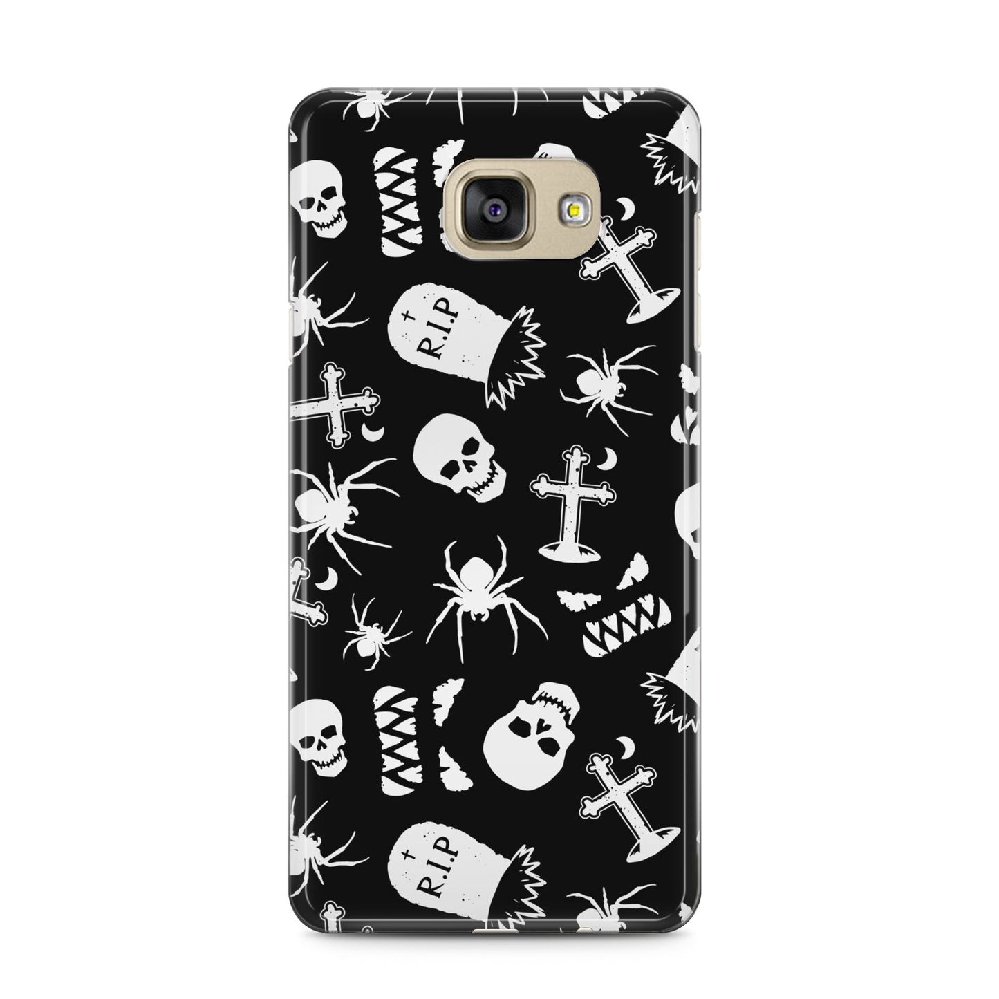 Spooky Illustrations Samsung Galaxy A5 2016 Case on gold phone