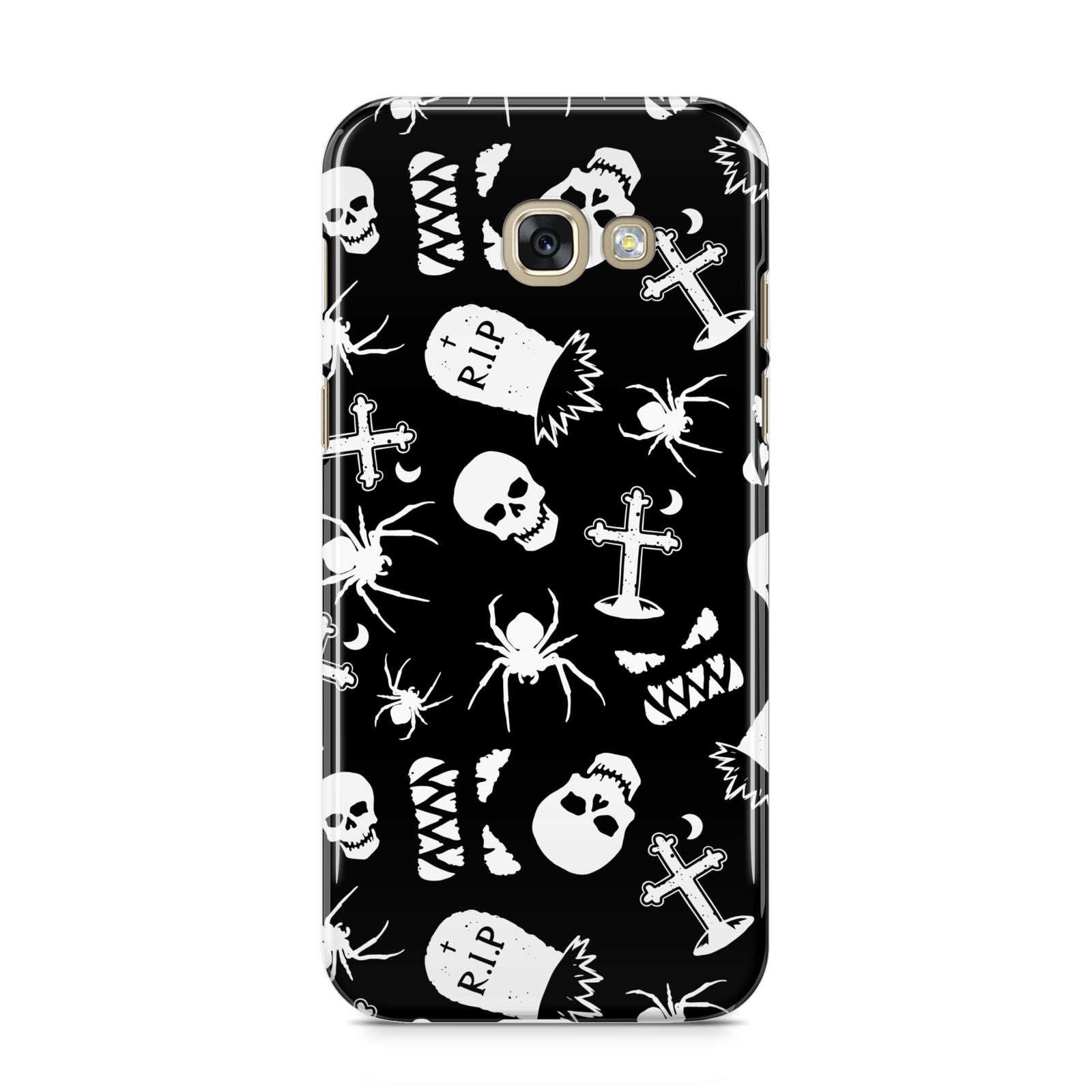 Spooky Illustrations Samsung Galaxy A5 2017 Case on gold phone