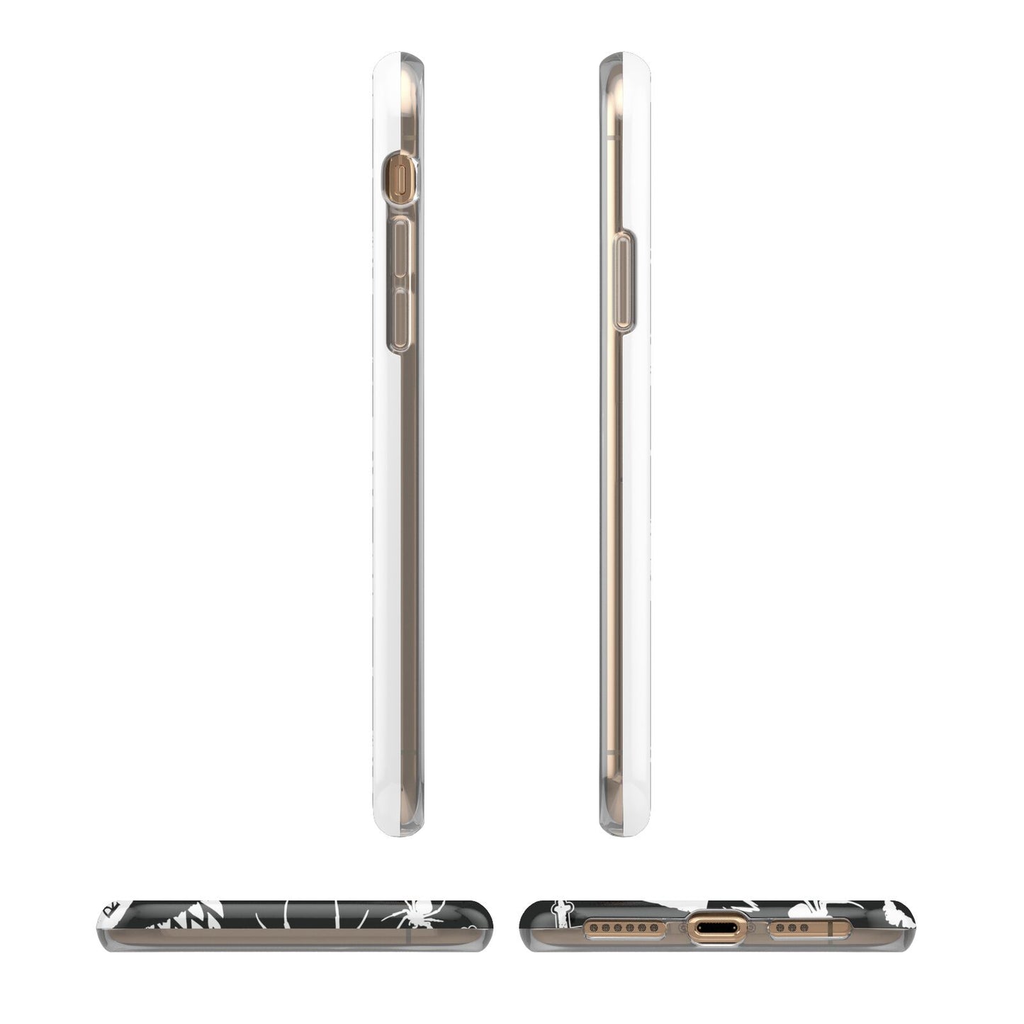 Spooky Illustrations iPhone 11 3D Tough Case Angle Images