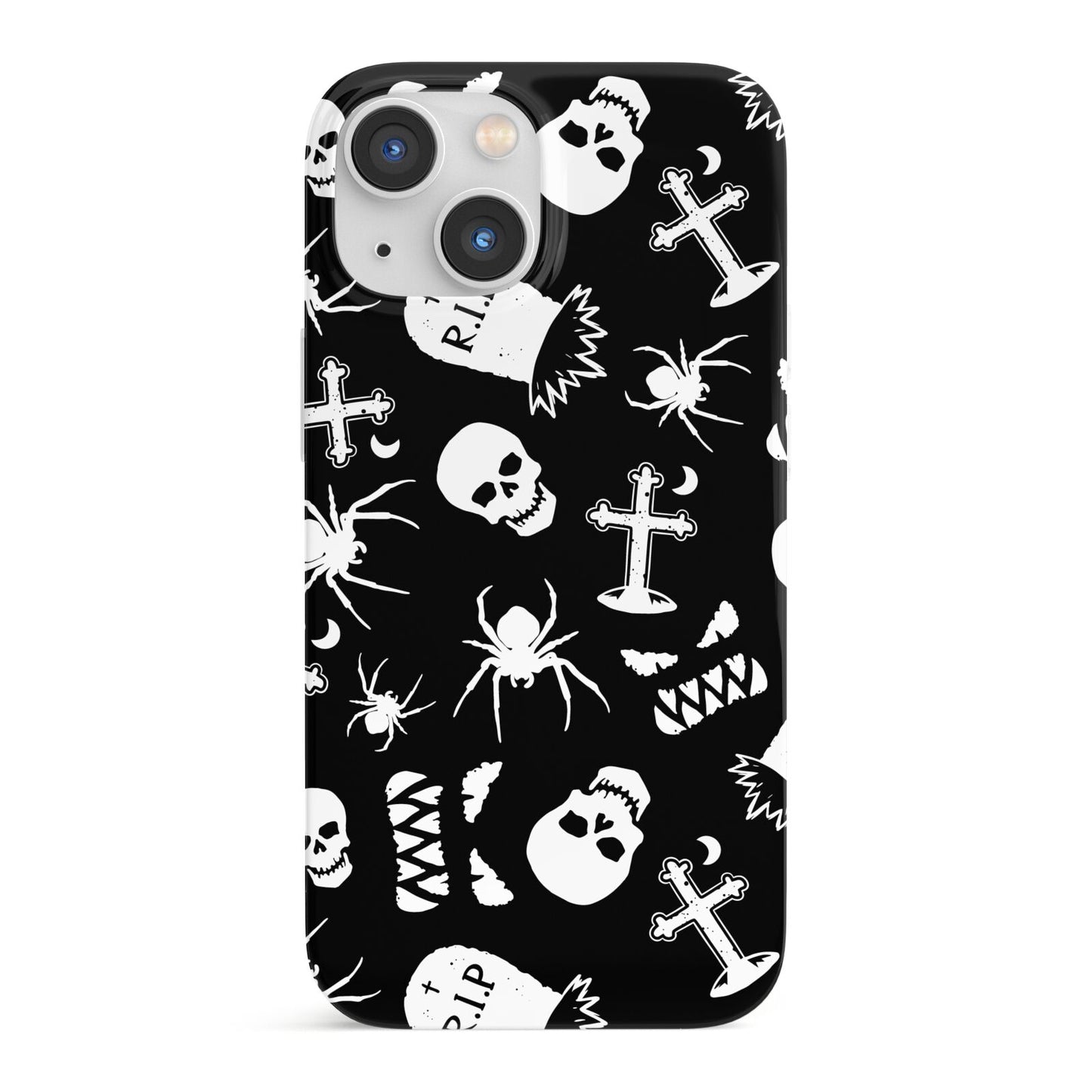 Spooky Illustrations iPhone 13 Mini Full Wrap 3D Snap Case