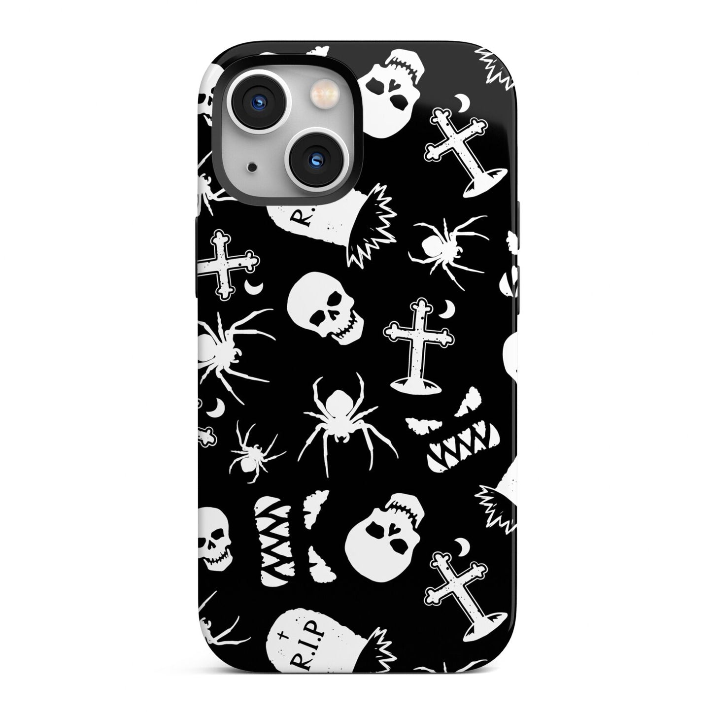 Spooky Illustrations iPhone 13 Mini Full Wrap 3D Tough Case