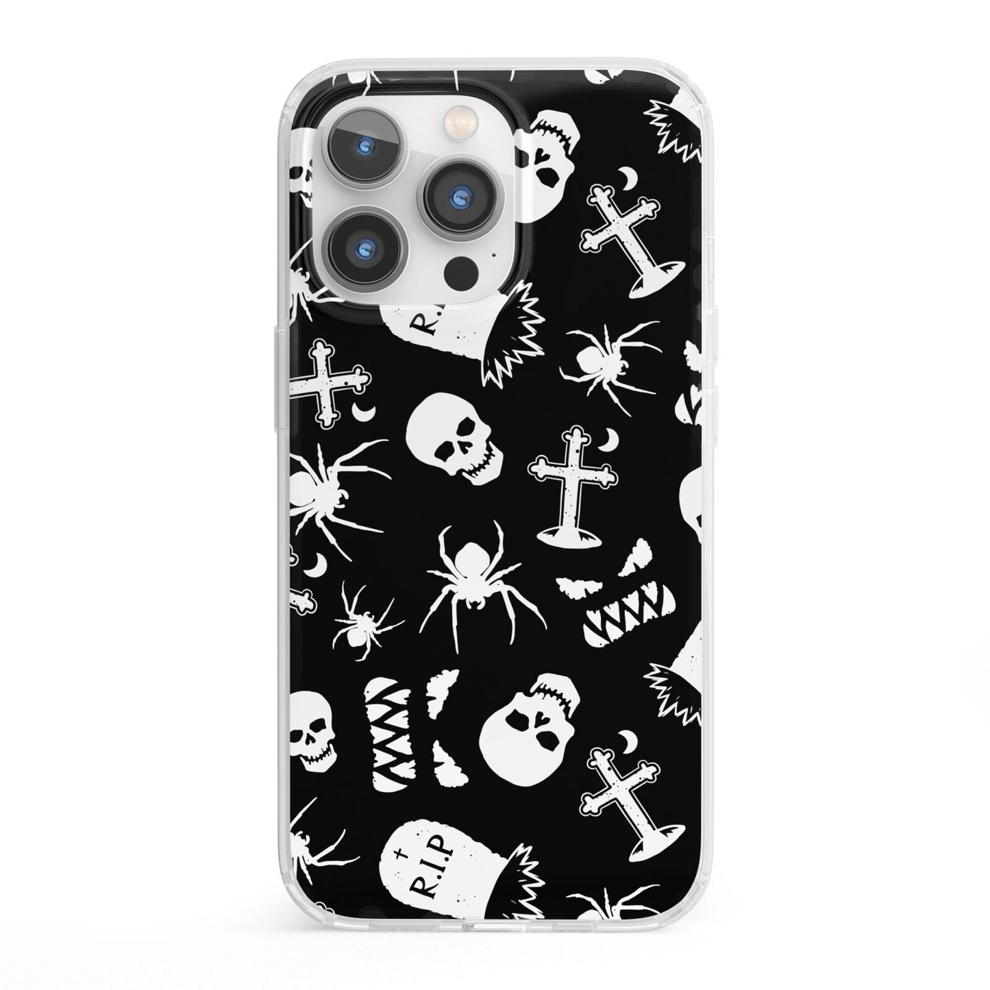 Spooky Illustrations iPhone 13 Pro Clear Bumper Case