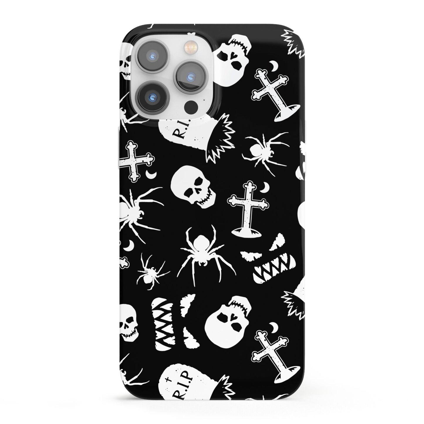Spooky Illustrations iPhone 13 Pro Max Full Wrap 3D Snap Case