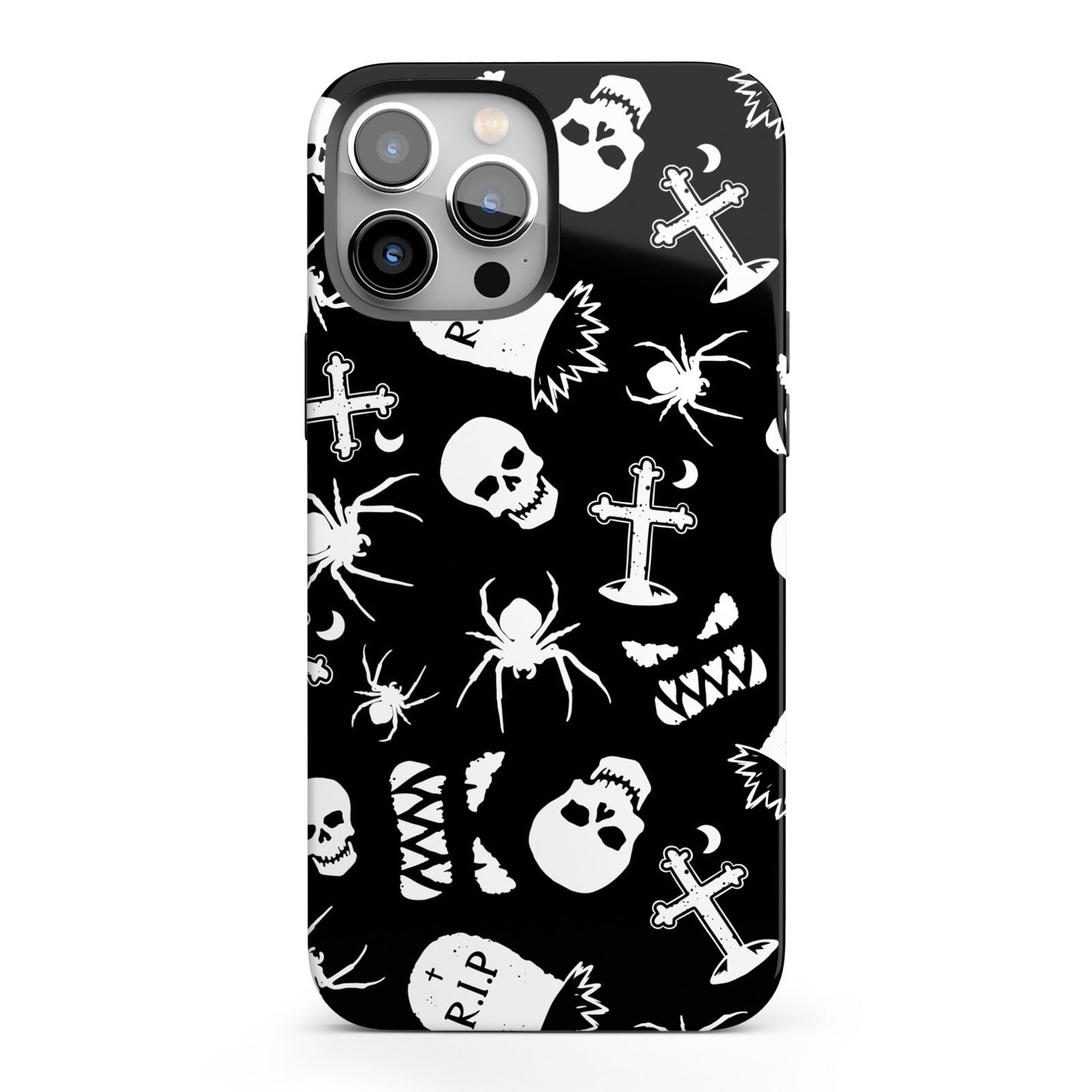 Spooky Illustrations iPhone 13 Pro Max Full Wrap 3D Tough Case