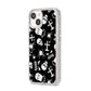 Spooky Illustrations iPhone 14 Glitter Tough Case Starlight Angled Image
