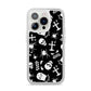 Spooky Illustrations iPhone 14 Pro Clear Tough Case Silver
