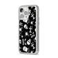 Spooky Illustrations iPhone 14 Pro Max Clear Tough Case Silver Angled Image