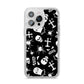 Spooky Illustrations iPhone 14 Pro Max Glitter Tough Case Silver