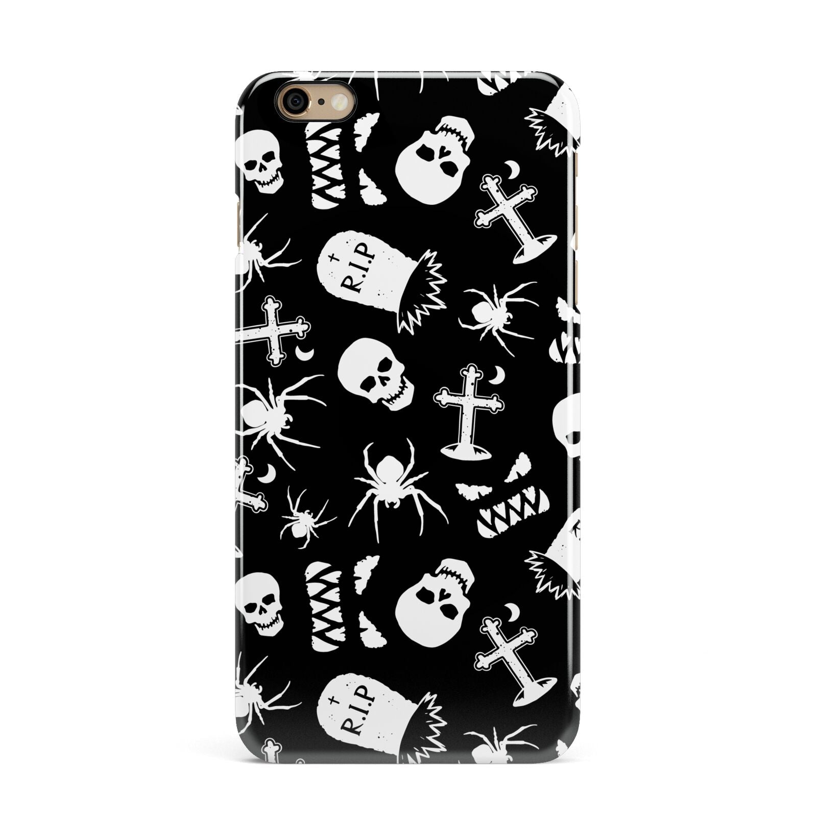 Spooky Illustrations iPhone 6 Plus 3D Snap Case on Gold Phone