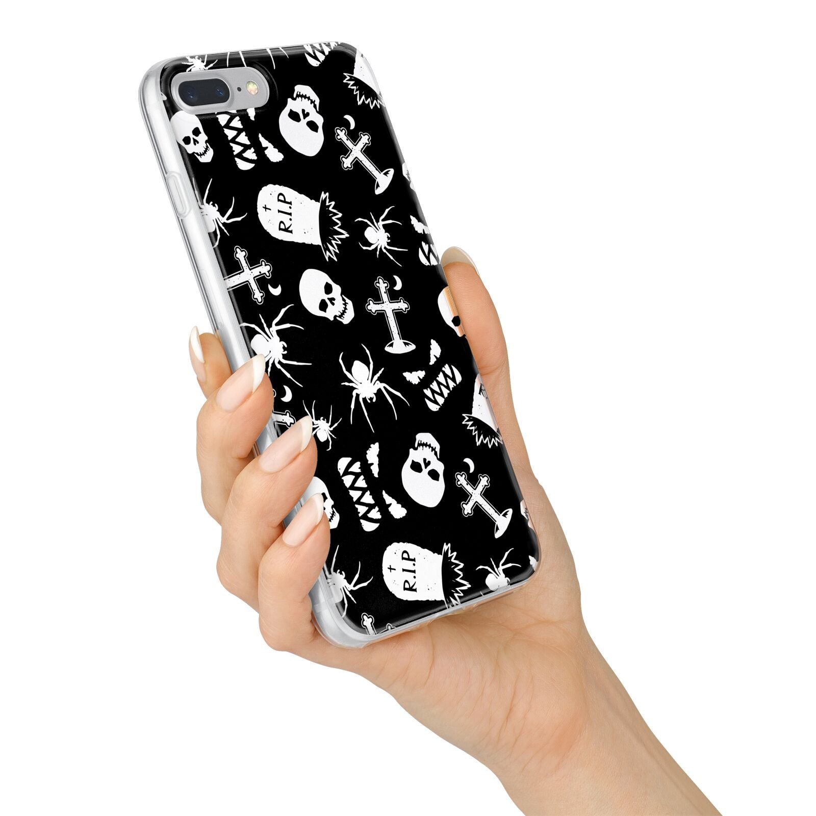 Spooky Illustrations iPhone 7 Plus Bumper Case on Silver iPhone Alternative Image