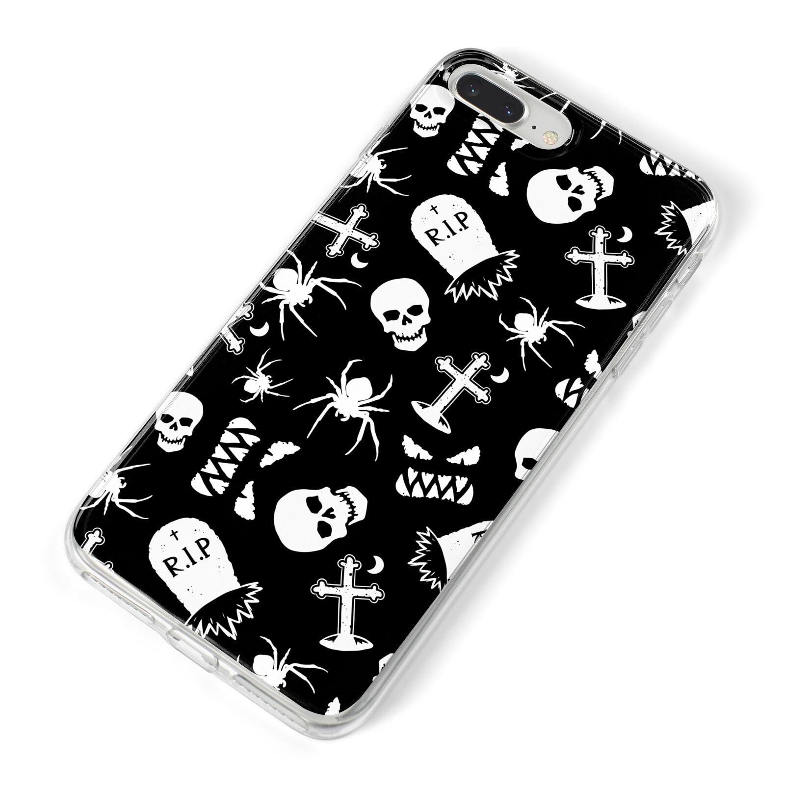 Spooky Illustrations iPhone 8 Plus Bumper Case on Silver iPhone Alternative Image