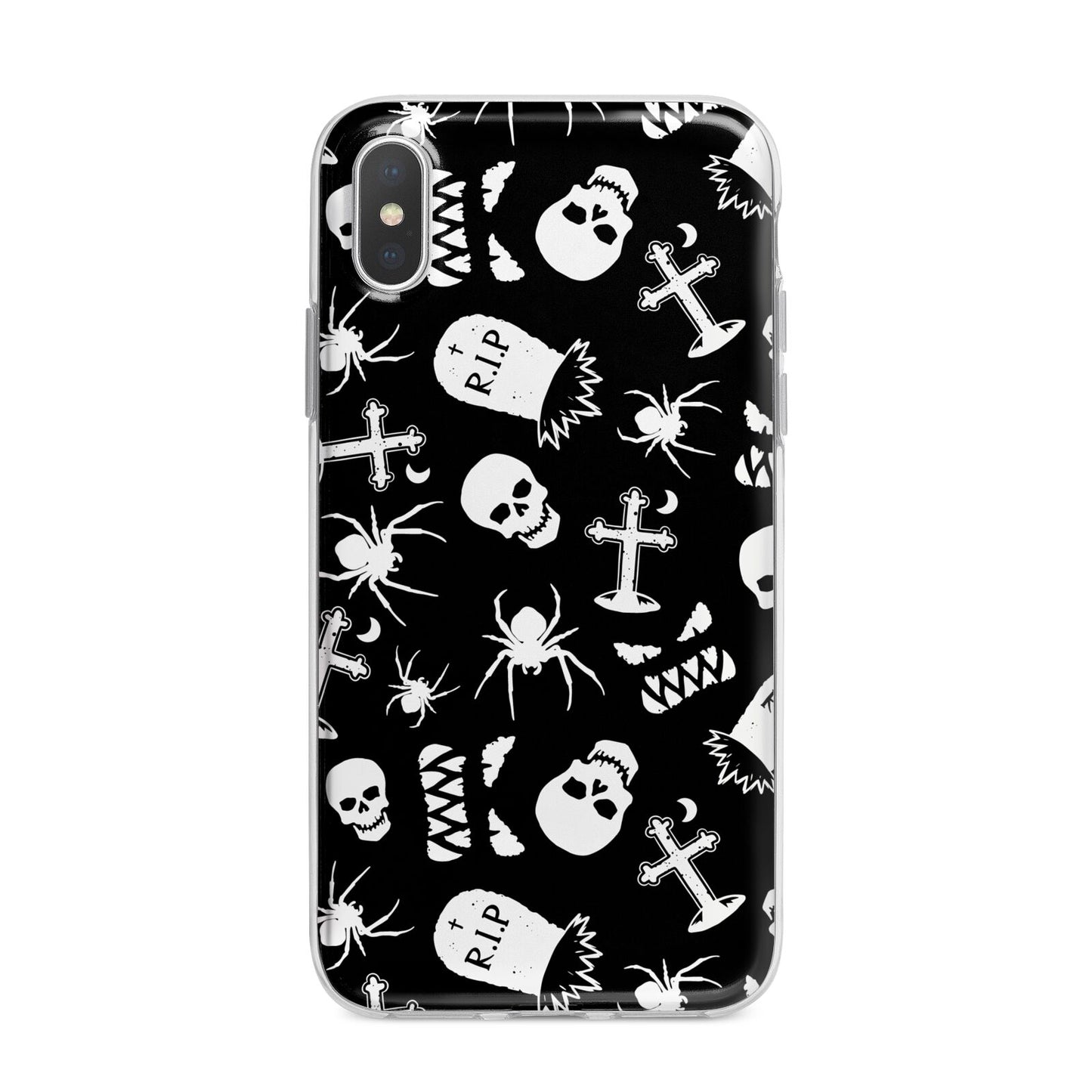 Spooky Illustrations iPhone X Bumper Case on Silver iPhone Alternative Image 1