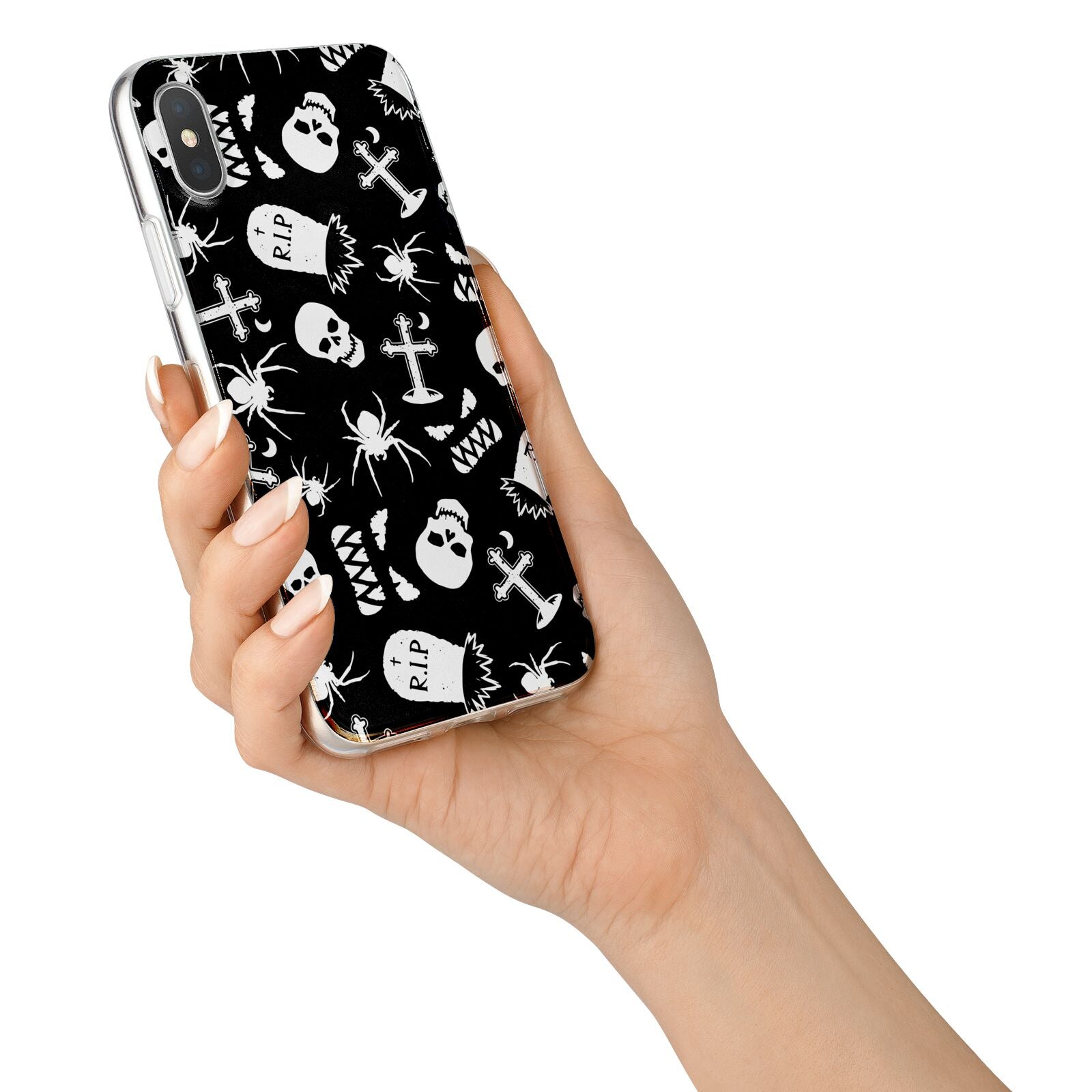 Spooky Illustrations iPhone X Bumper Case on Silver iPhone Alternative Image 2