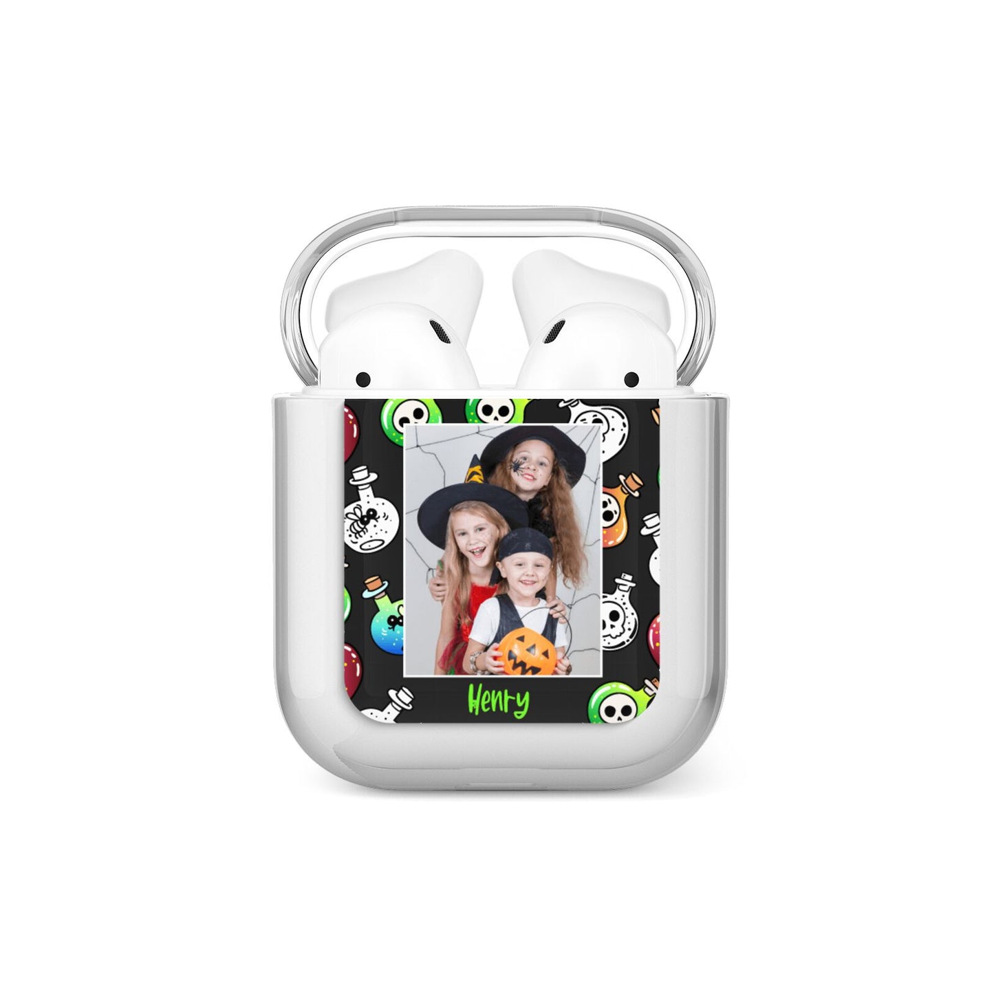 Spooky Potions Halloween Photo Upload AirPods Case