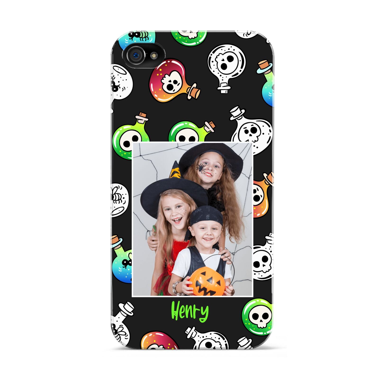Spooky Potions Halloween Photo Upload Apple iPhone 4s Case