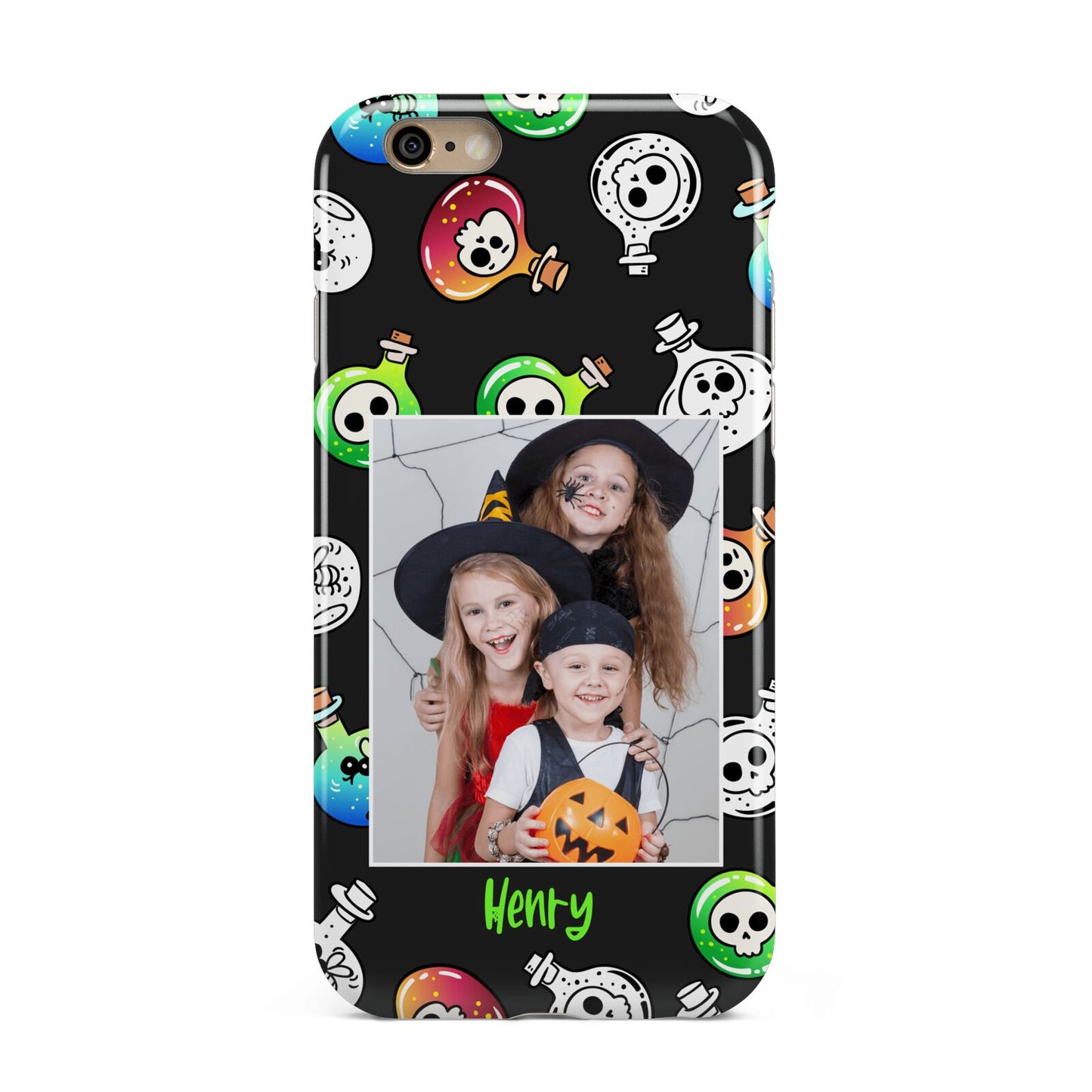 Spooky Potions Halloween Photo Upload Apple iPhone 6 3D Tough Case