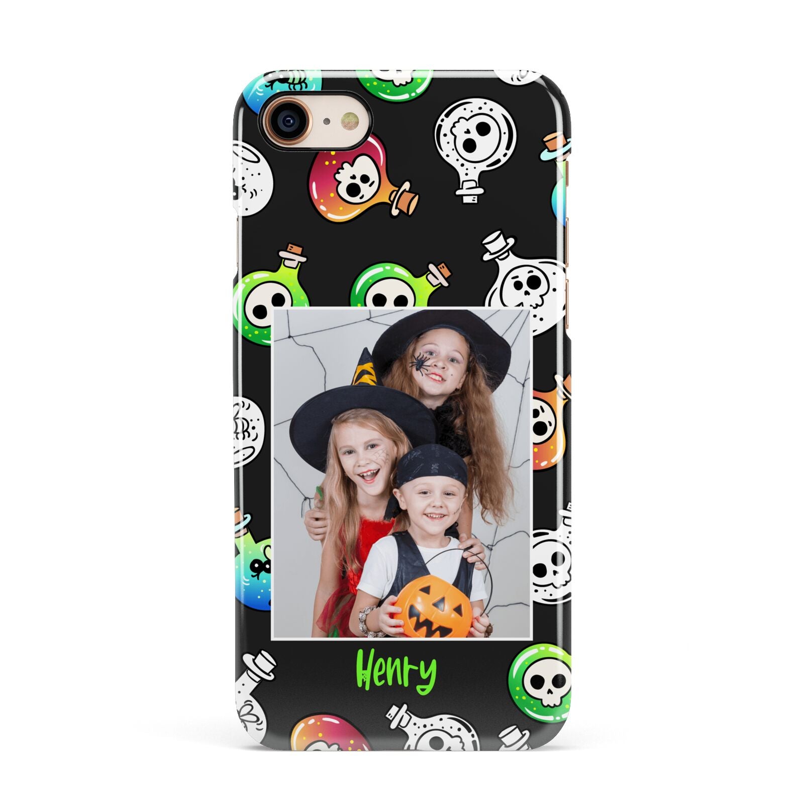Spooky Potions Halloween Photo Upload Apple iPhone 7 8 3D Snap Case