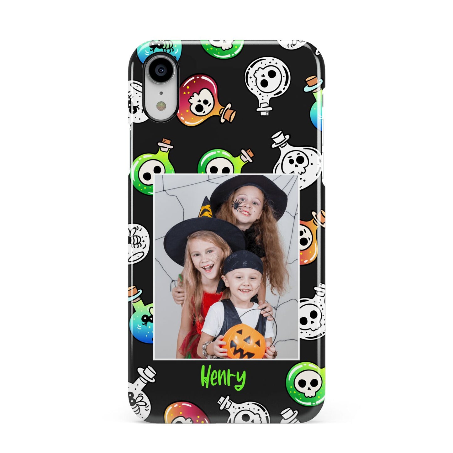 Spooky Potions Halloween Photo Upload Apple iPhone XR White 3D Snap Case