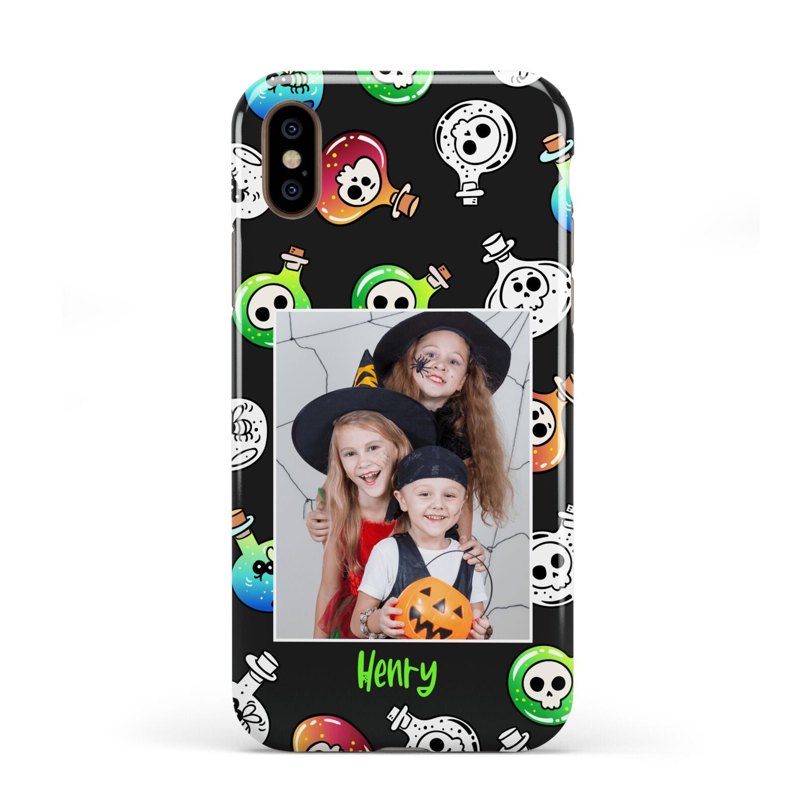 Spooky Potions Halloween Photo Upload Apple iPhone XS 3D Tough