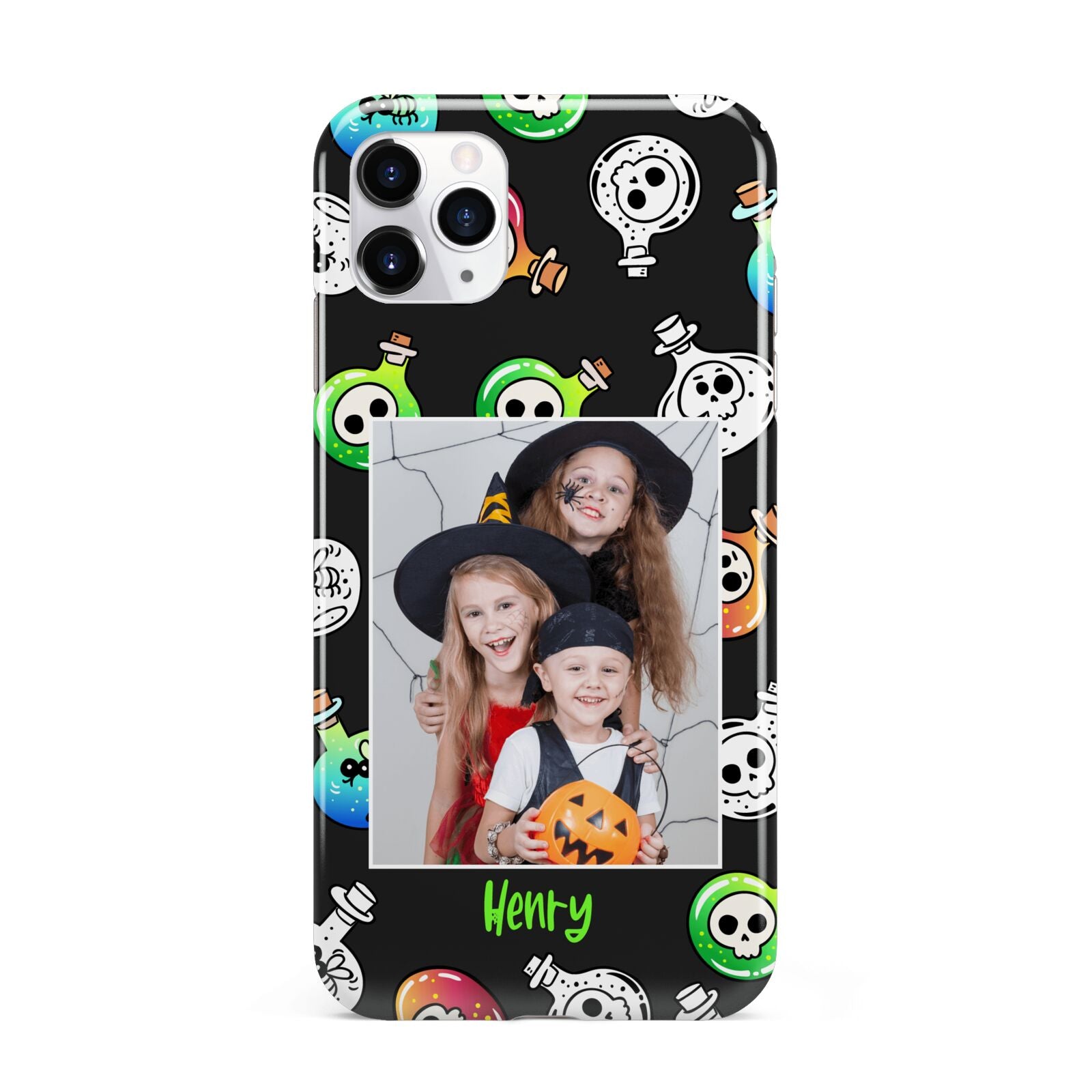 Spooky Potions Halloween Photo Upload iPhone 11 Pro Max 3D Tough Case