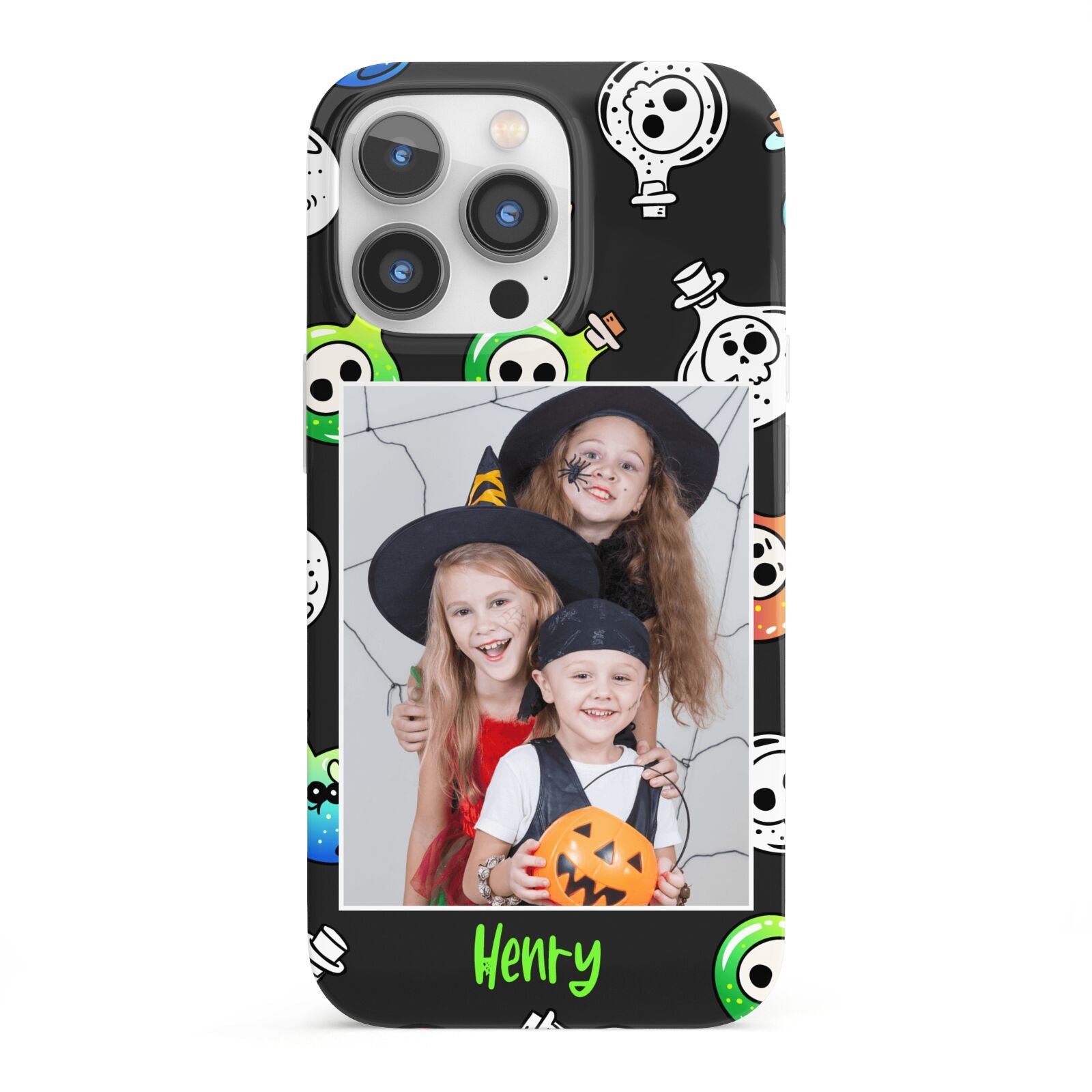 Spooky Potions Halloween Photo Upload iPhone 13 Pro Full Wrap 3D Snap Case