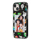 Spooky Potions Halloween Photo Upload iPhone 14 Black Impact Case Side Angle on Silver phone