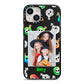 Spooky Potions Halloween Photo Upload iPhone 14 Black Impact Case on Silver phone