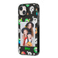Spooky Potions Halloween Photo Upload iPhone 14 Plus Black Impact Case Side Angle on Silver phone