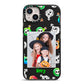 Spooky Potions Halloween Photo Upload iPhone 14 Plus Black Impact Case on Silver phone