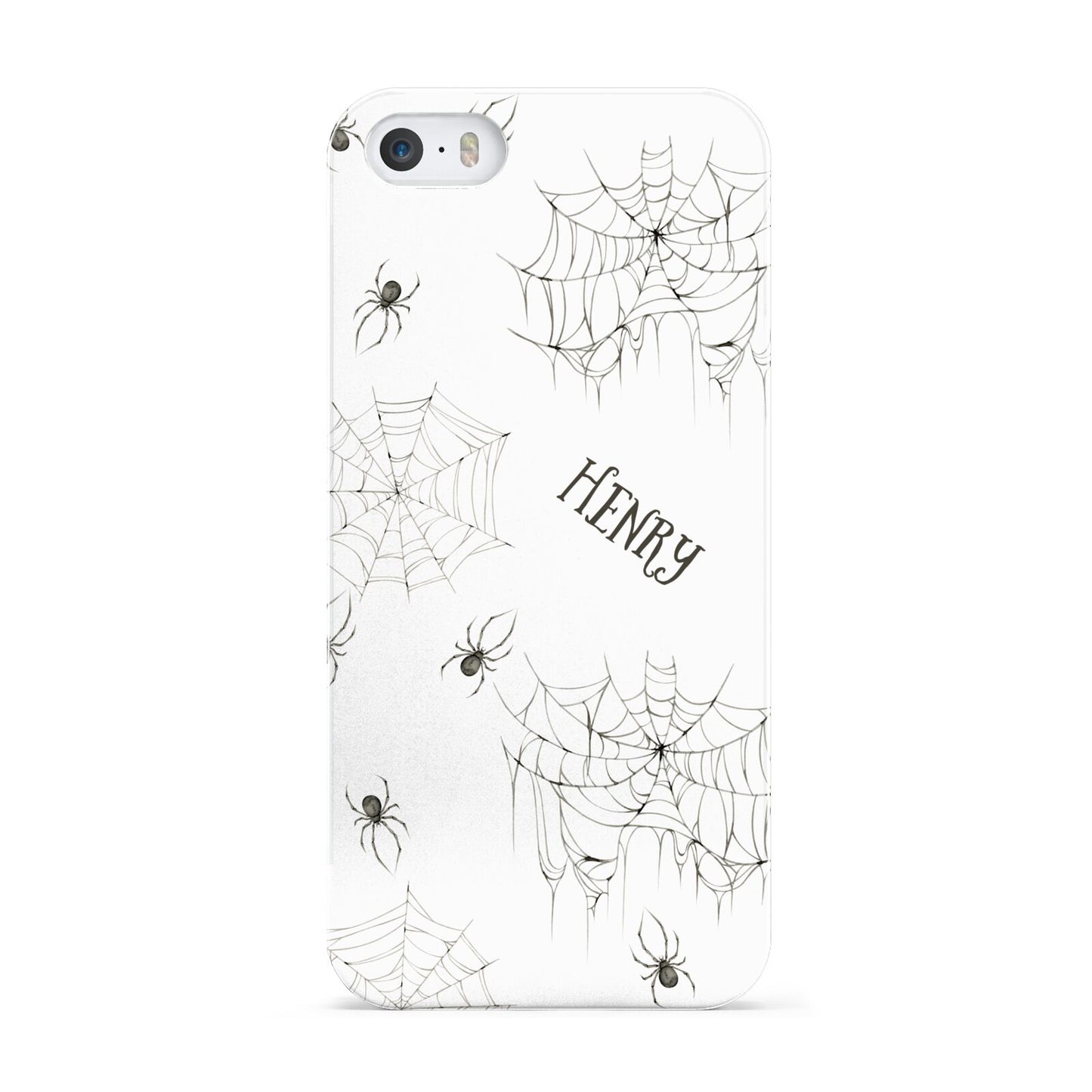 Spooky Spiders Webs Personalised Apple iPhone 5 Case