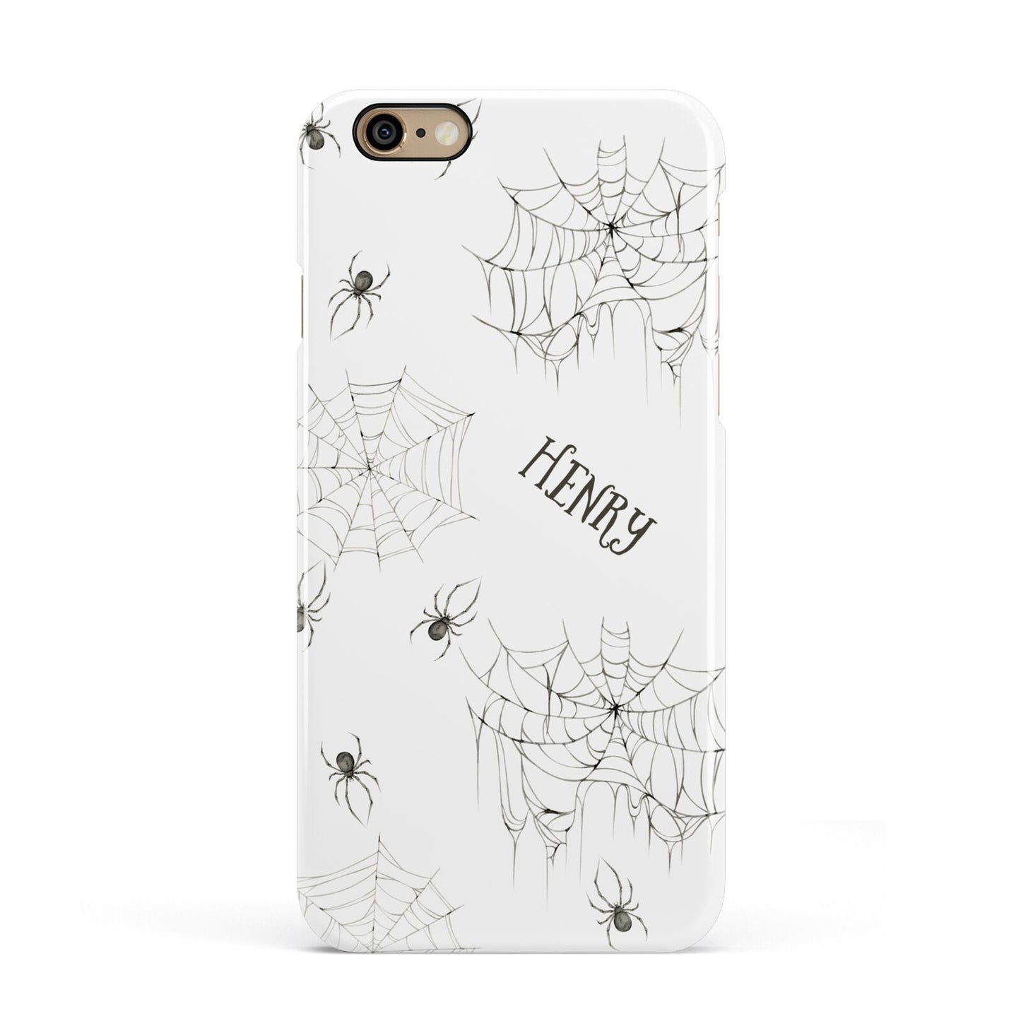 Spooky Spiders Webs Personalised Apple iPhone 6 3D Snap Case