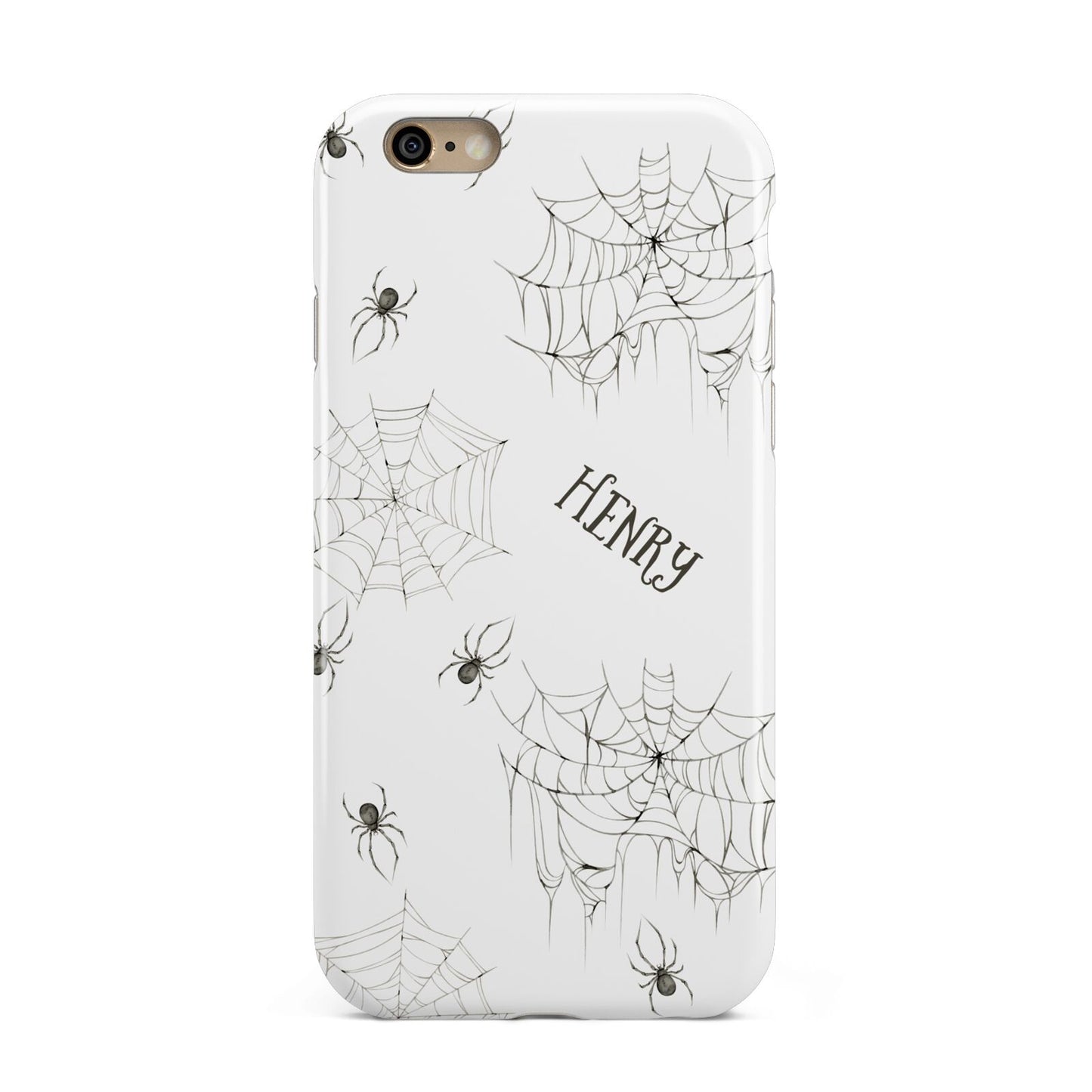 Spooky Spiders Webs Personalised Apple iPhone 6 3D Tough Case