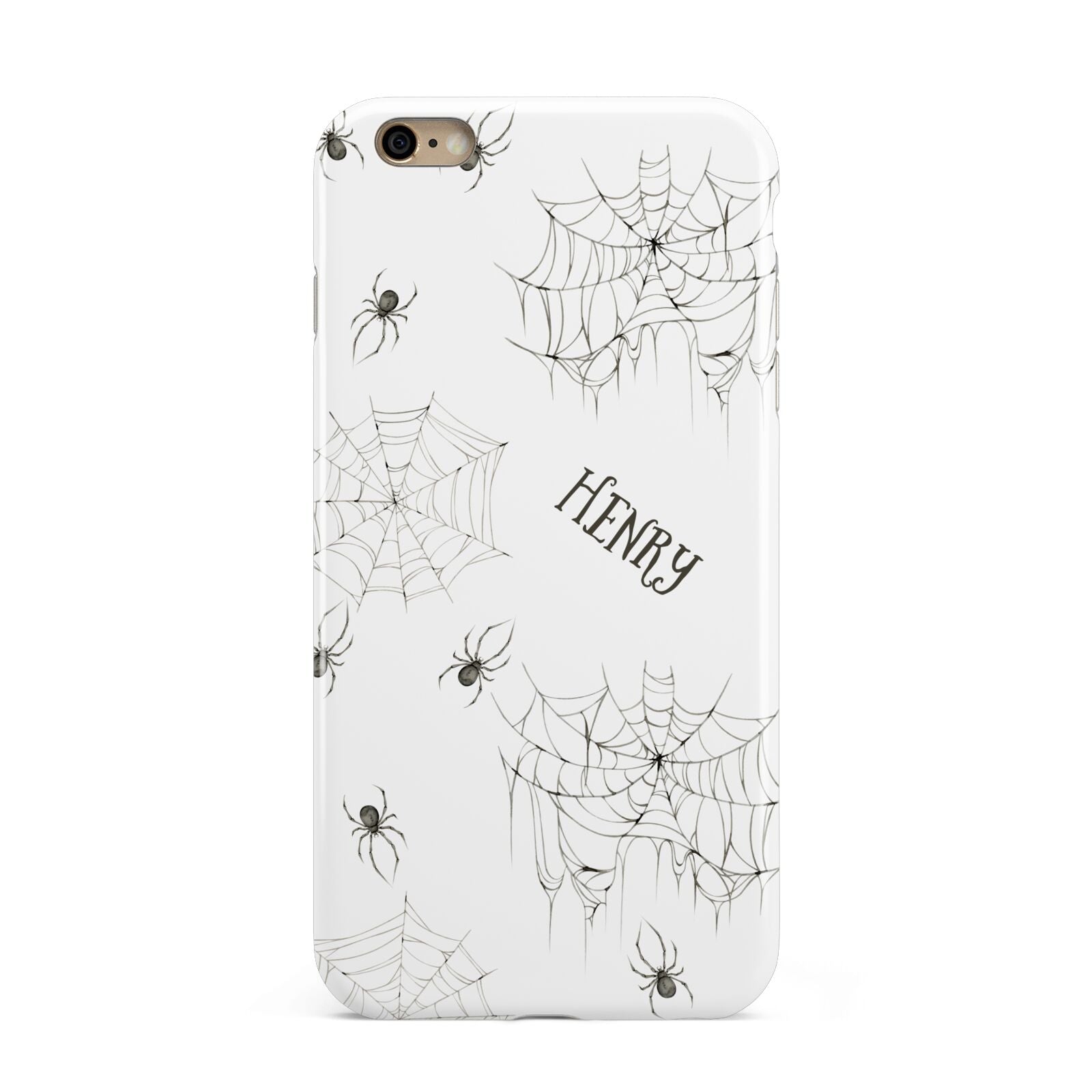 Spooky Spiders Webs Personalised Apple iPhone 6 Plus 3D Tough Case