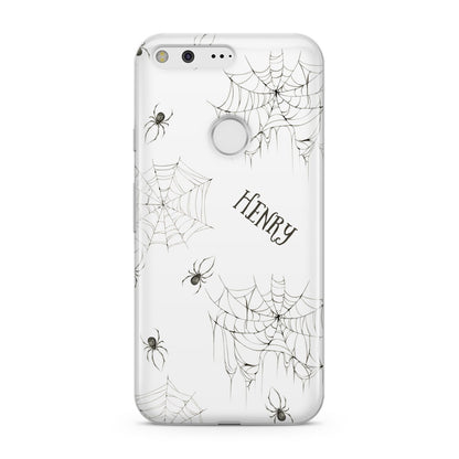 Spooky Spiders Webs Personalised Google Pixel Case