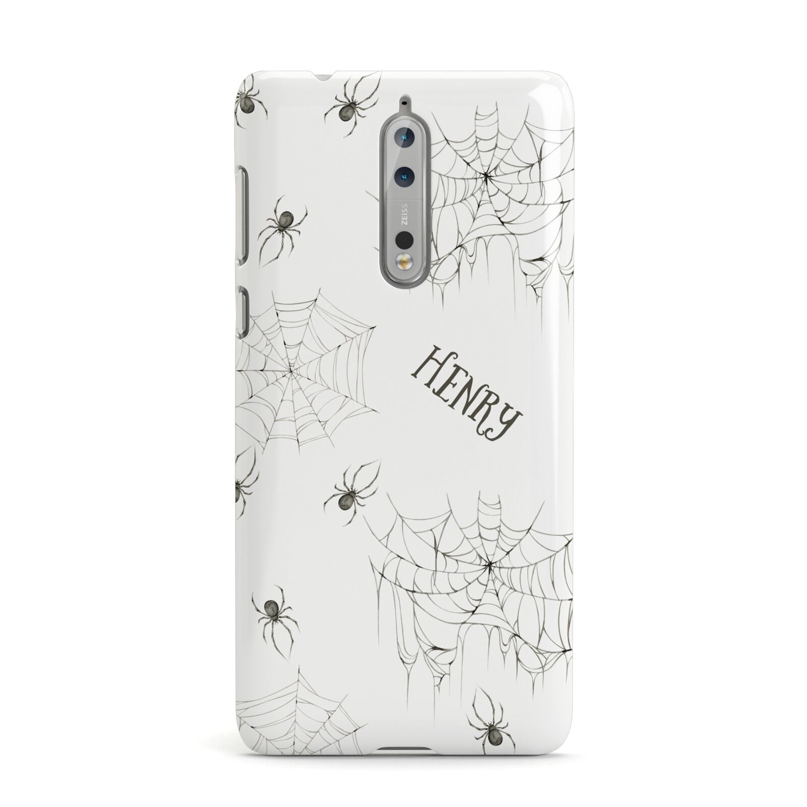 Spooky Spiders Webs Personalised Nokia Case