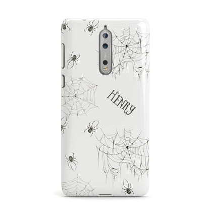 Spooky Spiders Webs Personalised Nokia Case