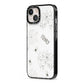 Spooky Spiders Webs Personalised iPhone 13 Black Impact Case Side Angle on Silver phone