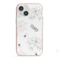 Spooky Spiders Webs Personalised iPhone 13 Mini TPU Impact Case with Pink Edges