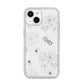 Spooky Spiders Webs Personalised iPhone 14 Glitter Tough Case Starlight