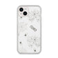 Spooky Spiders Webs Personalised iPhone 14 Plus Clear Tough Case Starlight