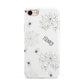 Spooky Spiders Webs Personalised iPhone 8 3D Tough Case on Gold Phone