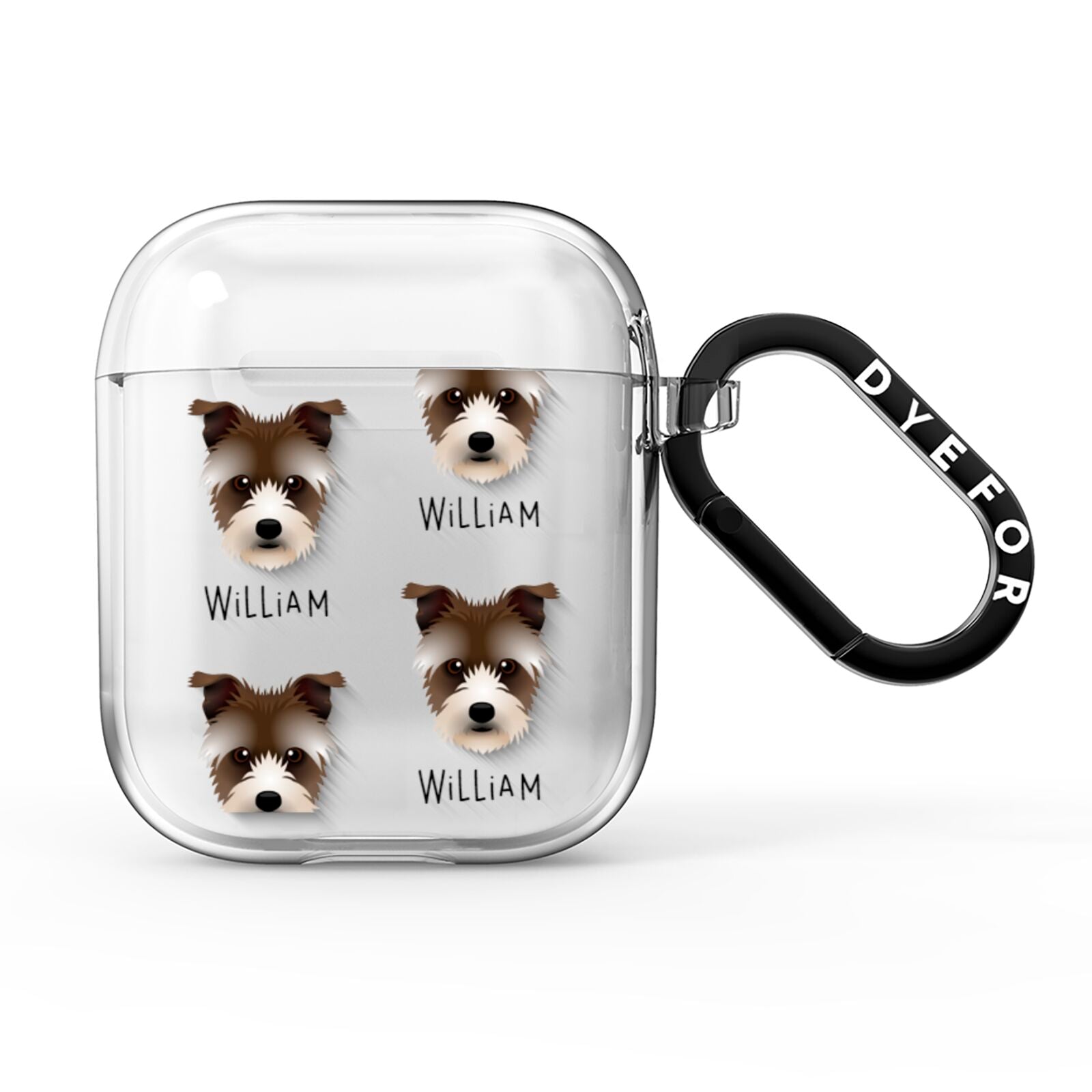 Sporting Lucas Terrier Icon with Name AirPods Clear Case