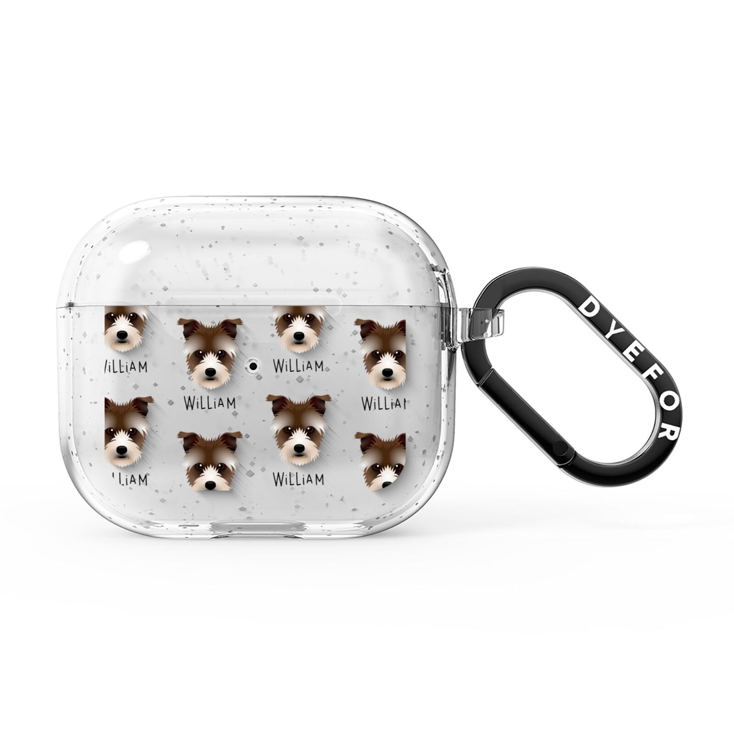 Sporting Lucas Terrier Icon with Name AirPods Glitter Case 3rd Gen