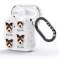 Sporting Lucas Terrier Icon with Name AirPods Glitter Case Side Image