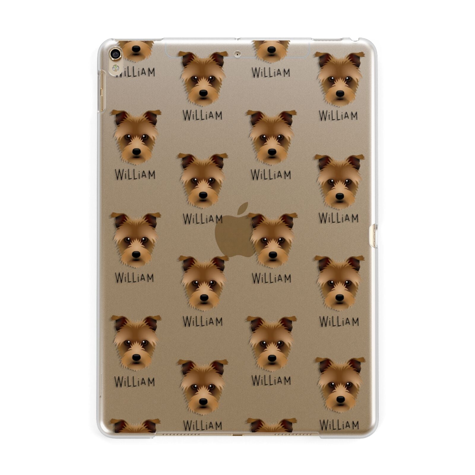Sporting Lucas Terrier Icon with Name Apple iPad Gold Case