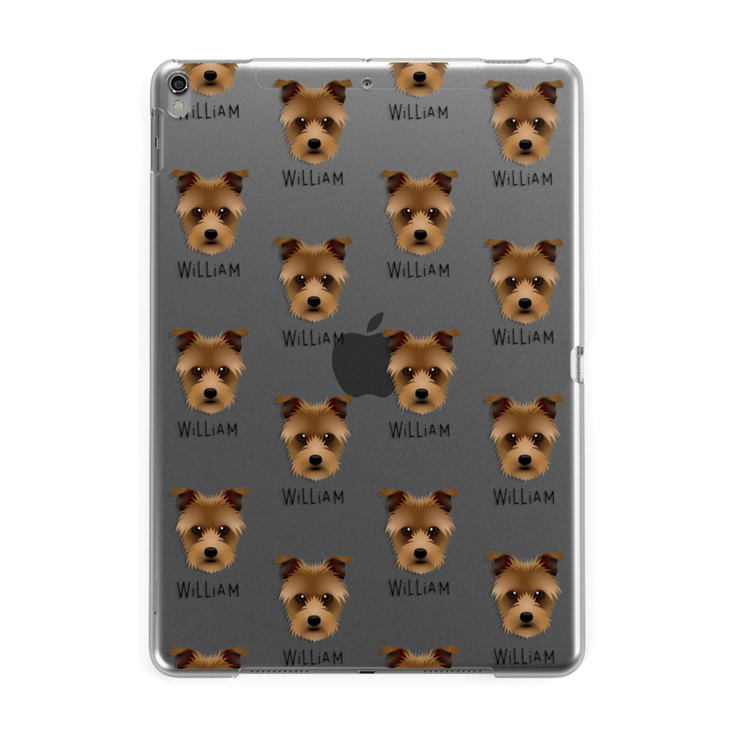 Sporting Lucas Terrier Icon with Name Apple iPad Grey Case